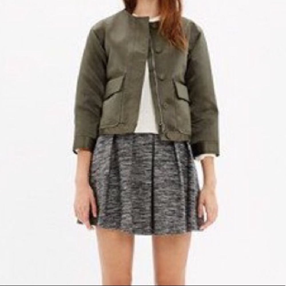 Madewell Gray Countdown Skirt in Tweed